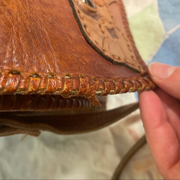 VTG Elephants 1970’s Gem Crossbody Leather Bag - Picture 12 of 12